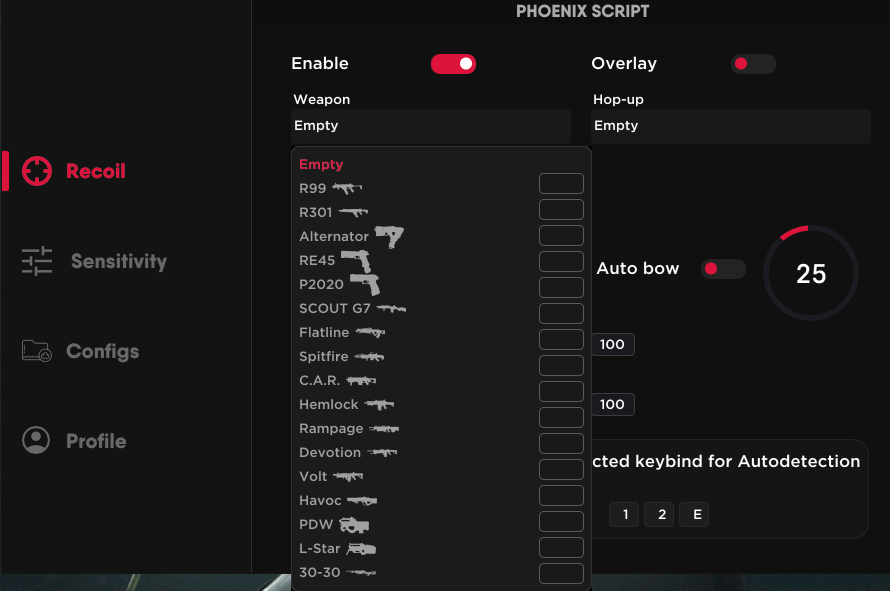 apex legends recoil script showcase