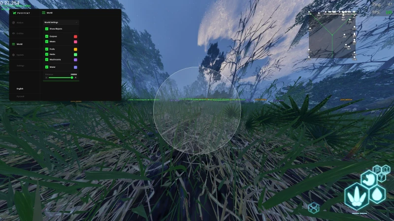THE ISLE Cheats gameplay screenshot 2 — ESP, aimbot, and hacks preview